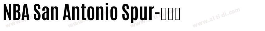 NBA San Antonio Spur字体转换